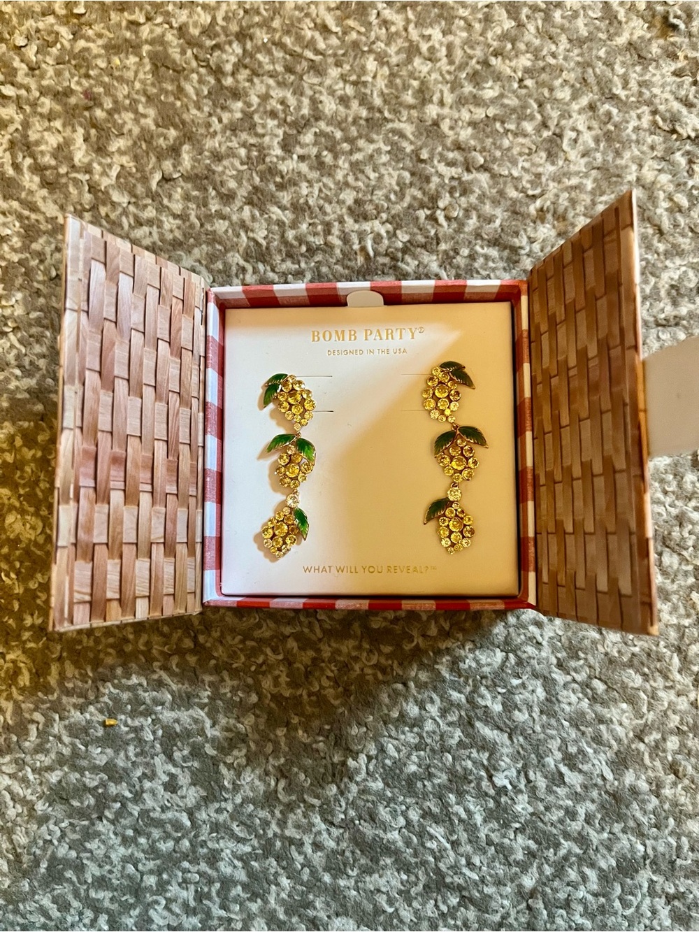 BP bomb party market fresh lemon earrings